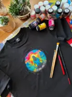Hand Painted Custom T-Shirt: Personalized Art Clothing - Image 2