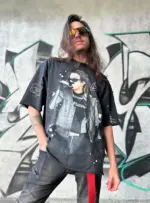 Hand Painted Custom T-Shirt: Personalized Art Clothing - Image 3