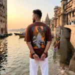 Hand-Painted SHIV TANDAV Oversized T-Shirt, Indian Spiritual Artwear - Image 4